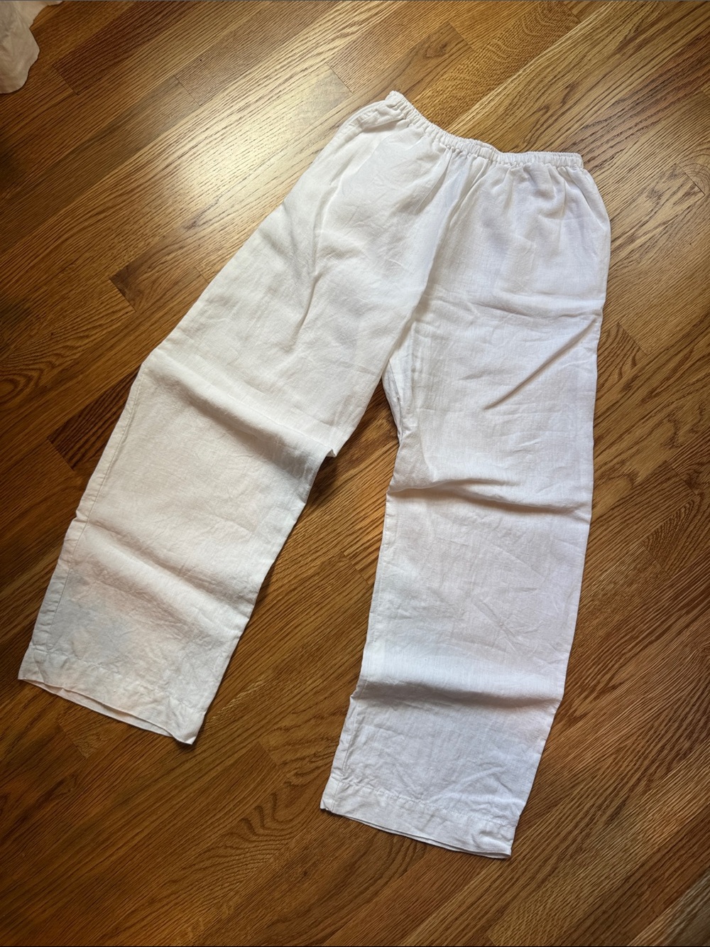 Deiji Studios white linen Ease trousers XXS - Picture 4 of 5